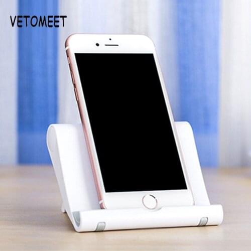VETOMEET Universal Plastic Phone Holder Stand Base Smartphone Candy Color Mobile Phone Bracket For iPhone XS X 8 7 6 Xiaomi