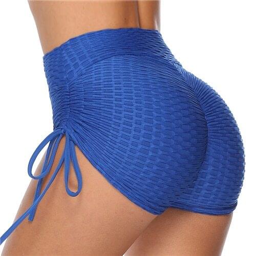 Women Leggings Yoga Shorts Stretch High Waist Gym Booty Push Up Seamless Up Hip Fitness Workout Summer Running Shorts