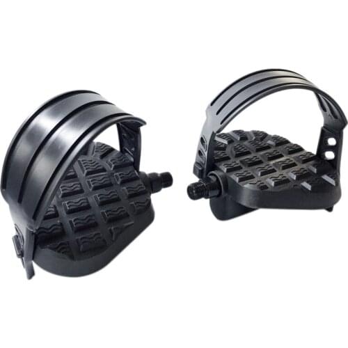 1 Pair Fixed Gear Training Bike Pedal With Straps Self-Lock Pedal Cycling MTB Bike Pedals Left And Right Pedal