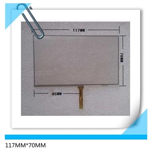 2pcs/lot AT050TN33 5 inch touch screen 117*70 navigation HL980N GPS MP4 touch screen