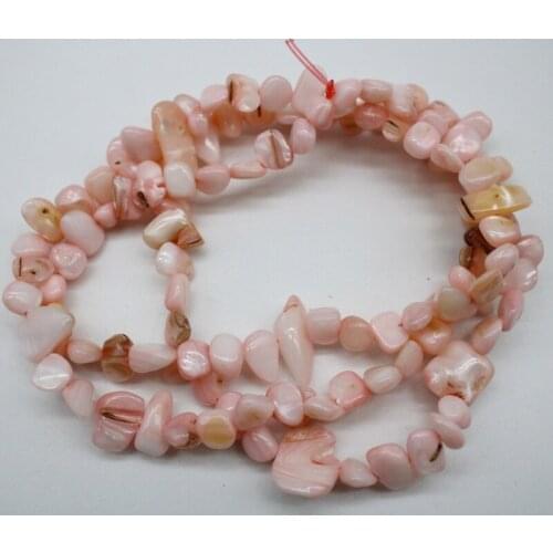 9-16 mm Irregular pink Colorful Natural Shell Side Hole Beads For Jewelry Making DIY Necklace Bracelet Strand 34