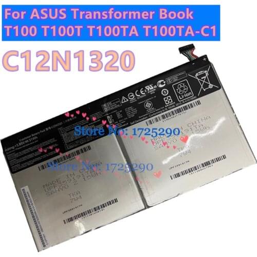 C12N1320 New Original High Quality Battery For ASUS Transformer Book T100 T100T T100TA T100TA-C1 Series 3.85V 31WH