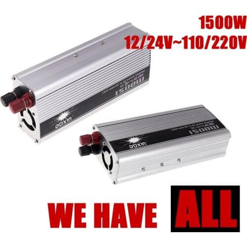 Car Power converter USB charger 1500W Power Inverter DC 12 24V to AC 110 220V modified sine wave