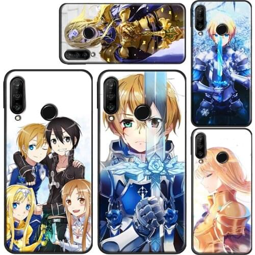 Sword Art Online Alicization Case For Huawei P30 P40 Pro P10 P20 Lite P Smart Z 2019 Mate 10 Lite 30 20 Pro Cover