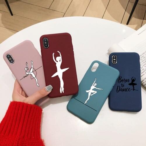 Elegant Ballet Girl Case for iPhone 12 Mini 12 11 Pro X XS Max XR 8 7 6 6s Plus Soft Silicone Protective Cover