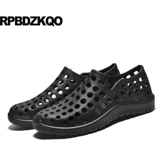 Fashion Red Size 45 Rubber Men Black Clogs Plus Casual Garden Gardening Closed Toe Mens Sandals 2018 Summer Outdoor Shoes Large