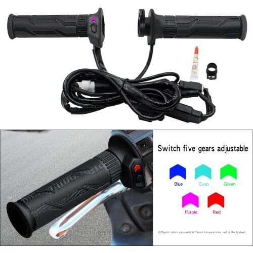 Motorcycle electric heating handle modified heating handle cover intelligent five-speed temperature control