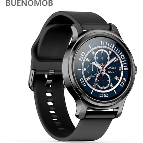 BUENOMOB Smart watch Men round screen smartwatch 2020 Heart Rate blood pressure Monitor Call Message Reminder Fitness