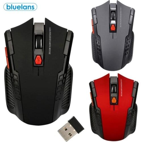 NEW Wireless 2.4G 6 Keys 3 DPI Adjustable Portable Optical Gaming Mouse, Automatic Sleep Energy Saving Mice for PC Laptop