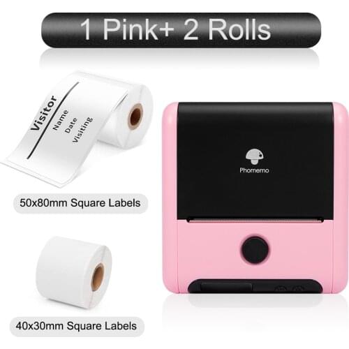 Phomemo M200 Portable WirelessThermal Label Maker Printer for Clothing,Jewelry,Barcode,Compatible for Android & iOS System