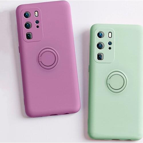Shockproof Stand Case For Samsung Galaxy A52 A32 A72 A51 A71 A50 A70 S20 S21 FE Ultra Note 20 10 S10 Plus Liquid Silicone Cover