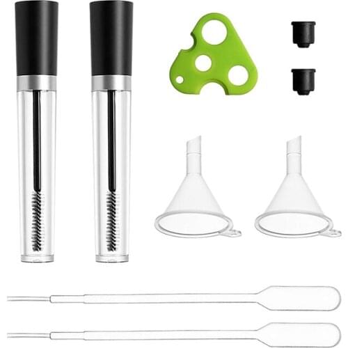 Empty Mascara Tube With Eyelash Wand Rubber Inserts Funnels Transfer Pipettes Diy Mascara Container Eyelash Cream Container Bott