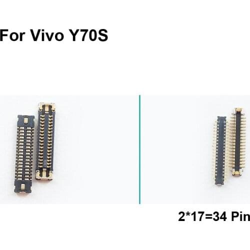 2pcs FPC connector For Vivo Y70S LCD display screen on Flex cable on mainboard motherboard For Vivo Y 70S VivoY70s