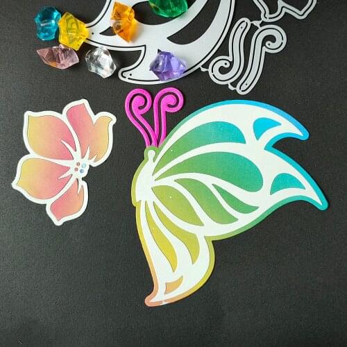 New Butterfly Flower metal cutting die scrapbook for photo album paper diy gift card decoration embossed Die Mould