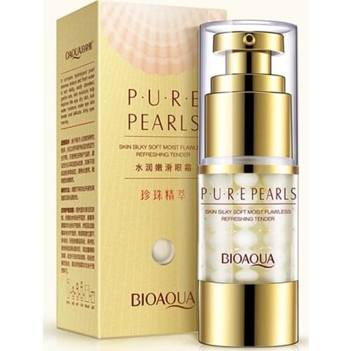 BIOAQUA Pearl Collagen Hyaluronic Acid serum Eye Skin Care Moisturizing Hydrating Anti Wrinkle Anti Aging Eye Essence Cream