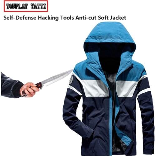 Tactico self-defense anti-stab anti-cut jacket fashion contrast color invisible police swat fbi hacking tools safety clothing