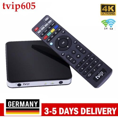 Original Hot Sales TVIP605 TV Box S905X Support IPTV Box Linux & Android OS 1G/8G Tvip 605 4K 2.4G/5G WiFi Media streaming