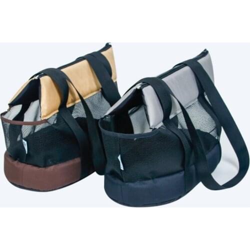 Breathable Net Yarn Cat Carrier Bag Collapsible Single Shoulder Bags Travel Cat Puppy Carrying Bag Soft Small Pet Handbag S/L