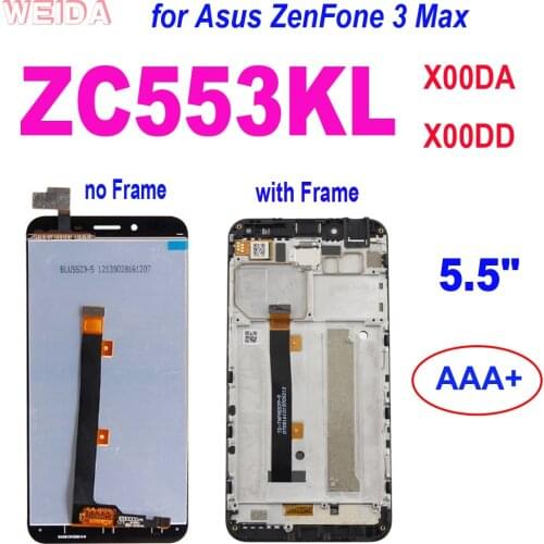 LCD for Asus ZenFone 3 Max ZC553KL X00DA X00DD LCD Display Touch Screen Digitizer Assembly with Frame for Asus ZC553KL LCD