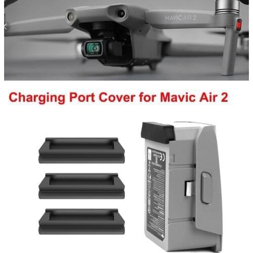 3PCS Mavic Air 2/2S Battery Dustproof Plug Charging Port Cover Silicone Protector Cover Cap For DJI Mavic Air 2/2S Accessories