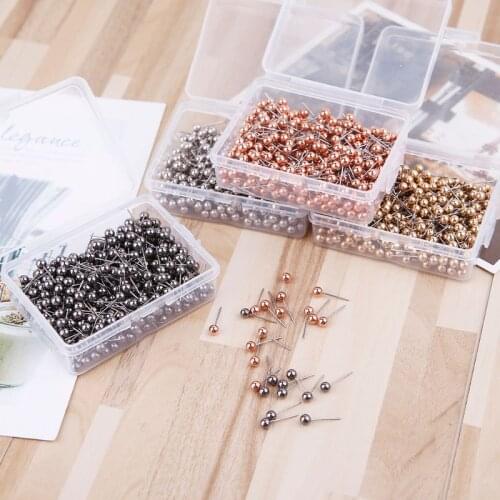 400pcs Round Plastic Head Steel Point Push Pins Map Thumb Tacks Pin Office School Supplies