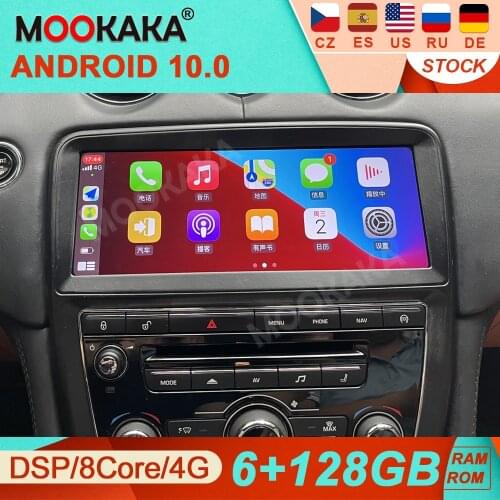 4G LTE For JAGUAR XJ 2009-2018 Android 10 6+128G ROM Car Radio Player Multimedia GPS Navigation Stereo Headunit Wireless Carplay