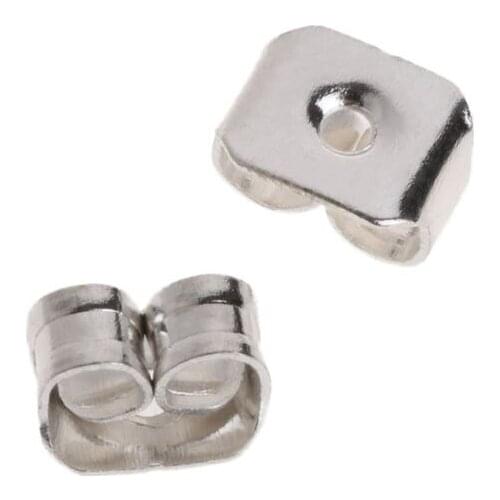 50 Pcs/Set Earrings Plugs Clutch Back Ear Stud Accessories Metal Pad Safety Tool