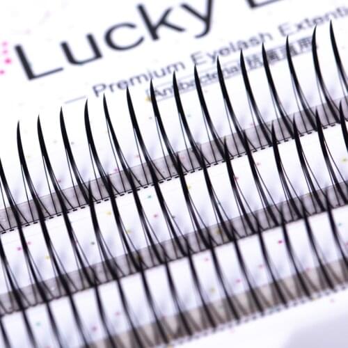 A/M Shape Professional Makeup Individual Lashes Cluster Natural Fluffy false eyelashes 3d Mink Eyelash extension