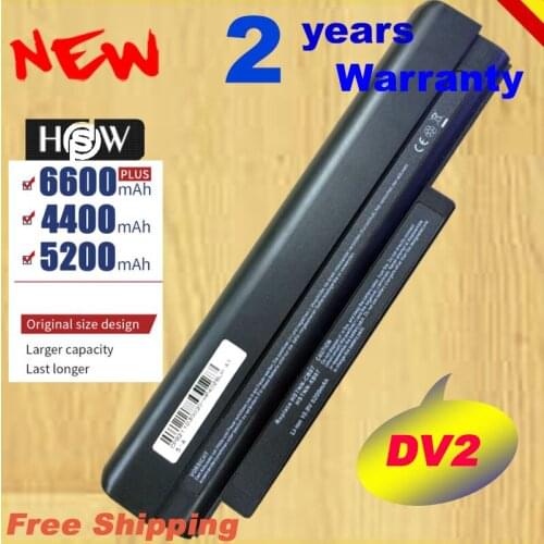 HSW 5200MaH Laptop battery for HP Pavilion dv2 dv2-1000 506066-721 HSTNN-CB87 HSTNN-XB87 NB800AA fast shipping