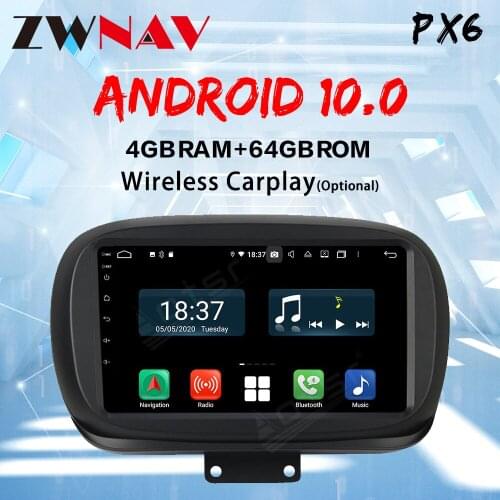 ZWNAV For Fiat 500X carplay dsp px6 2014 - 2020 Car Radio Multimedia Video Player Navigation GPS Android 10 No 2din 2 din dvd