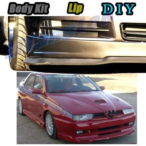 Car Bumper Lip Front Spoiler Skirt Deflector For Alfa Romeo 33 155 AR Tune Car Modified Body Kit VIP Hella Flush Lips