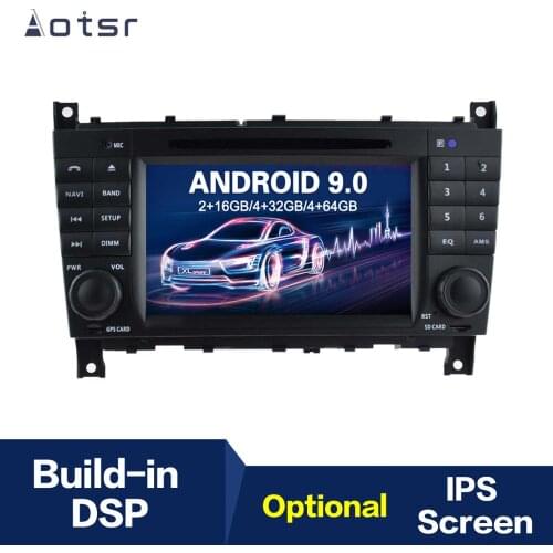Android 9.0 GPS Navigation 8″ IPS Car DVD Player For Mercedes Benz C-Class W203 2004-2007 Multimedia Player Tape Recorder Auto