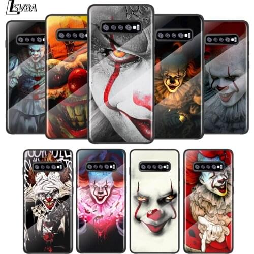 Pennywise Clown For Samsung Galaxy S20 FE S10e S10 S9 S8 Ultra Plus Lite Plus 5G Tempered Glass Cover Phone Case