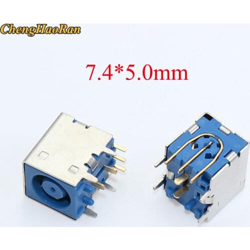 ChengHaoRan for HP Dell power jack socket 9-pin DC female socket 7.4*5.0mm round hole power charging interface connector