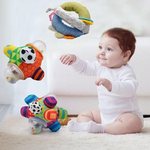 Baby Toy Fun Little Loud Bell Baby Ball Rattle Toy Develop Babys Intelligence Grasping Toys 0-36 Months baby Newborn Rattle Toy
