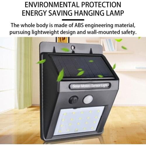Induction Wall Light Outdoor Patio Courtyard Solar Powered Automatic On/Off LED Lamp Rechargeable Solar Power Light
