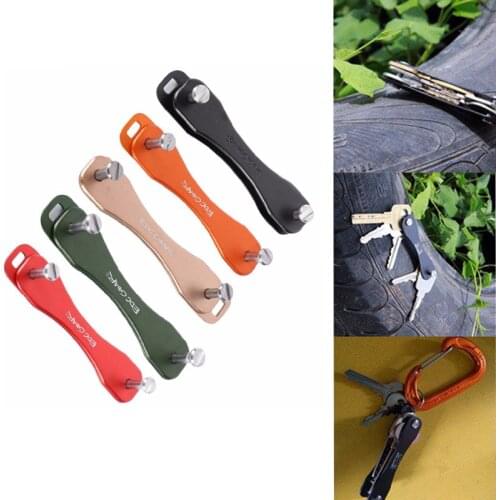 EDC gear pocket smart key clip outdoor aluminum holder bar gadget camp multi tool organizer collector folder clamp keychain kit