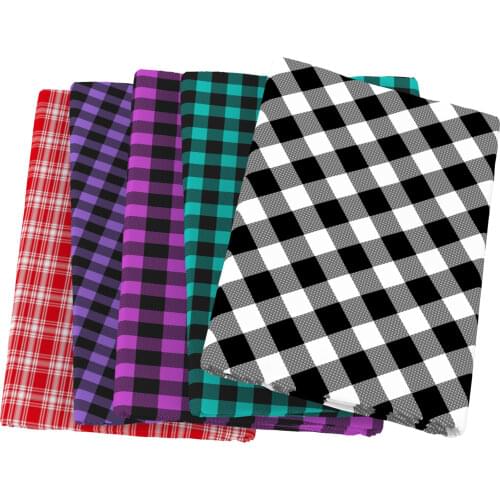 Plaid Grid Geometric Patterns Polyester Cotton Fabric For Tissue Kids Home Textile Sewing Quilting Sewing Tilda Doll,1Yc13728