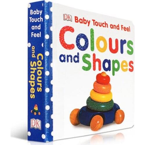 DK Baby Touch and Feel Colours and Shapes Can't Tear Paperboard English Picture Book Learning English Picture Book Kids Gift
