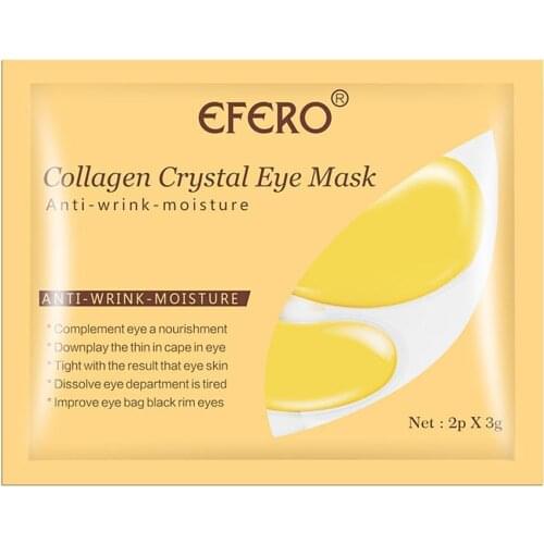 2021 New Crystal Collagen Gold Eye Mask Anti-Aging Beauty Oil For Eye Patches Dark Circles Care Acne Cosmetics Collagen Eye V8U2