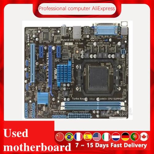 For ASUS M5A78L-M LX PLUS Motherboard Socket AM3+ DDR3 For AMD 760G M5A97 970M FX Original Desktop Mainboard Used Mainboard