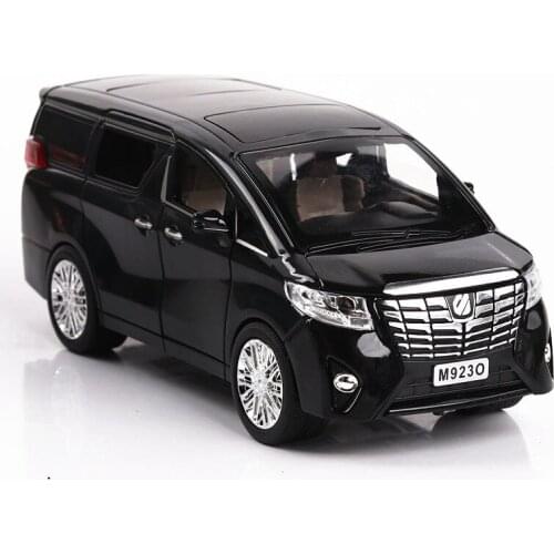 1:24 Toyota Alphard MPV Car Model Alloy Car Die Cast Toy Car Model Pull Back Childrens Toy Collectibles Free Shipping