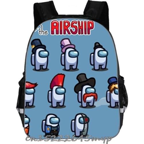 Fahion Game Mochila 3D Print Among Us Backpack Cartoon Bag Children 11/14/16 Inch Plecak