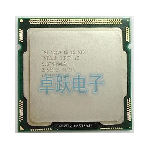 FOR Intel Core i5-680 I5-680 i5 680 Processor CPU (4M Cache, 3.6 GHz) LGA 1156 100% working properly Desktop Processor