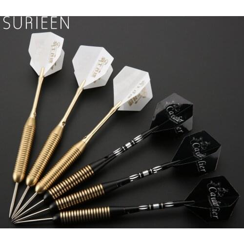 Professional 3Pcs/set 27g Steel Needle Tip Brass Darts With Dart Case Box High Quality 27 grams Dardos Dart Shafts Nice Flights
