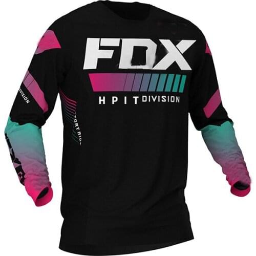 Motorcycle Mountain Bike Team Downhill Jersey MTB Offroad DH Fxr Bicycle Locomotive Shirt Cross Country Mountain Hpit Fox Jersey