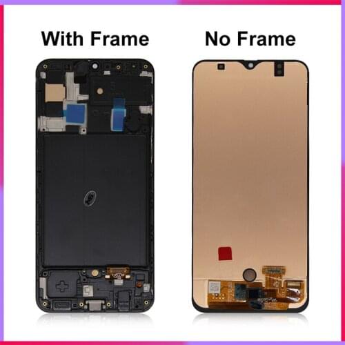 Super Amoled For Samsung Galaxy A50 LCD Display SM-A505FN/DS A505F/DS A505 Touch Screen Digitizer With Frame For Samsung A50 lcd