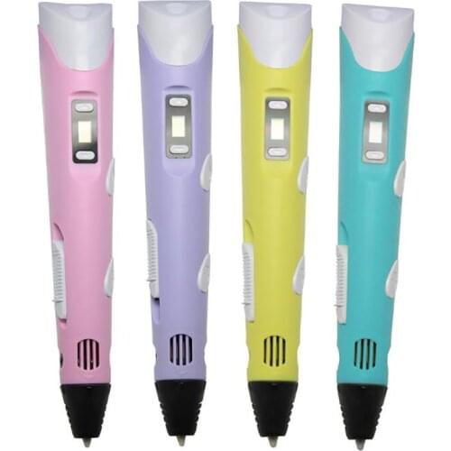 LED Display DIY 3D Printing Pen for Arts & Crafts, Nozzle 0.7mm 3D Molding 3D Printer Pen Perfect Gift for Kids ABS PLA Plastic