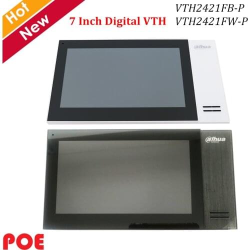 Dahua Video Intercoms IP Digital 7" TFT Touch Screen Embedded 8GB SD card and POE VTH2421FB-P VTH2421FW-P Doorbell Accessory