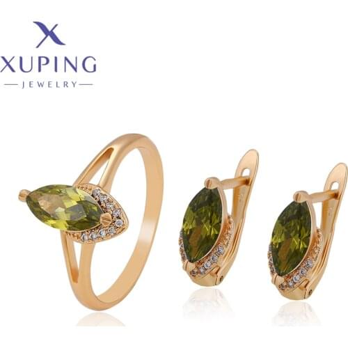 Xuping Summer Sale Fashion Ring and Earring Set on Promotion for Women ZBS680